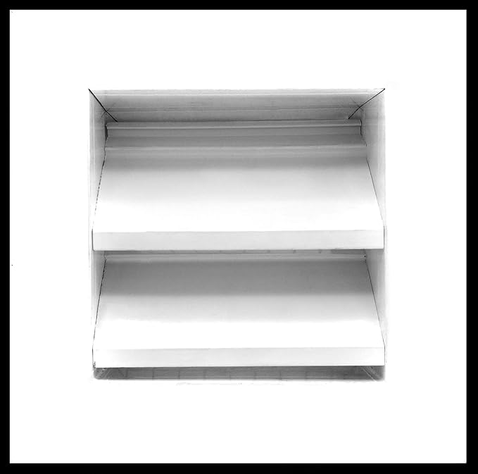 HVAC Premium 24"W x 36"H Aluminum Exterior Gable Louver Vent for Walls & Crawlspace - Weather-Resistant Air Grille with Screen Mesh - White [Outer Dimensions 25.75"W x 37.75"H]
