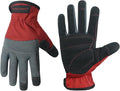 HANDLANDY Work Gloves for Men & Women, Utility Mechanic Working Gloves Touch Screen, Flexible Gardening Gloves for Yard