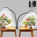 Clip On Grow Lights for Indoor Plants, High PAR & PPFD Full Spectrum Plant Light with Auto On/Off Timer, 5 Dimmable Levels, Flexible Gooseneck LED Grow Lamp for Indoor Growing