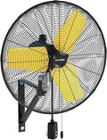 CCGIRU 9000 CFM 24" Outdoor Oscillating Wall Fan, High Velocity 3-Speed Waterproof Professional Outdoor Fan, Heavy Duty Industrial Wall Mount Fans for Patio, Commercial, Garage, Warehouse, UL Listed