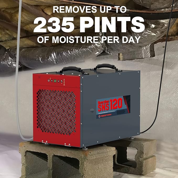 Abestorm 235 Pint Commercial Dehumidifiers for Crawl Space, Basement, Whole Homes up to 3,300 sq. ft, Water Damage Restoration Equipment with Pump and Drain Hose