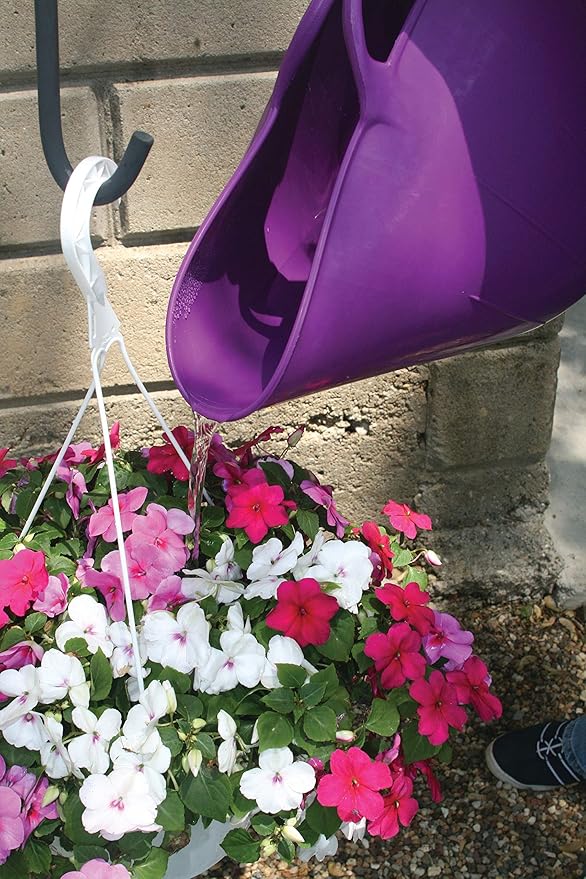 Little Giant® Poly/Rubber FlexTub Bucket | Ultra Durable & Versatile Farm Tub | Plastic Synthetic Gardening Tub (1, Purple)