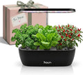 Nouri Hydroponics Growing System, 12 pod Smart Indoor Herb Garden Kit with LED Grow Lights, Hydroponic Herb Garden Indoor for Plant Lovers, Gardeners, Kitchen, Lettuce Seeds Included