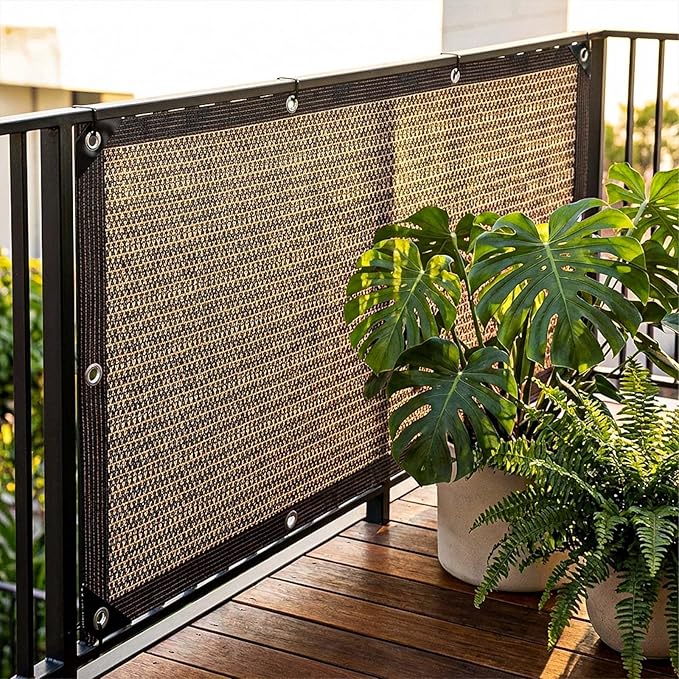 80% Shade Cloth, Durable Mesh Tarp with Grommets, Garden Sunblock Shade Cloth Shading Antifreezing for Plants Cover, Greenhouse, Barns Kennel, Patio, Tomatoes