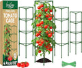 Legigo 4 Pack 65 Inch Tomato Cage for Garden, Heavy-Duty Tomato Trellis Plant Support Stakes, Adjustable Garden Trellis Plant Cage for Climbing Plants Peppers Outdoor Raised Garden Bed and Vegetables