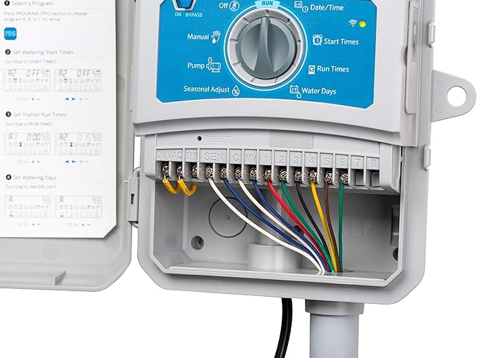 HUNTER X2-400 4-Station Sprinkler Timer Controller w/Plug Wi-Fi Ready