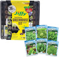 Jiffy Plant Germination Kit - Seedling Starter Trays with Seeds - 36 Cell 2 Pack - Plastic