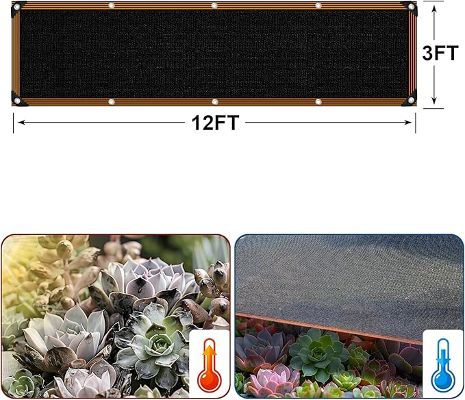 Shade Cloth - for Garden 90% Plant Shades Mesh Tarp with Grommets Outdoor Sun Shades Netting for Chicken Coop Greenhouse Vegetables Pergola Patio Cover
