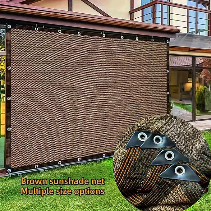 80% Garden Shade Cloth Sun Shade Fabric – UV Resistant Durable Sunblock Netting for Plants, Outdoor Patio, and Greenhouse Coverage