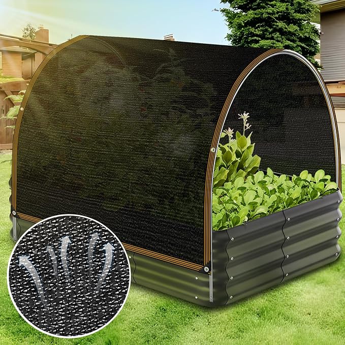 Shade Cloth - for Garden 90% Plant Shades Mesh Tarp with Grommets Outdoor Sun Shades Netting for Chicken Coop Greenhouse Vegetables Pergola Patio Cover