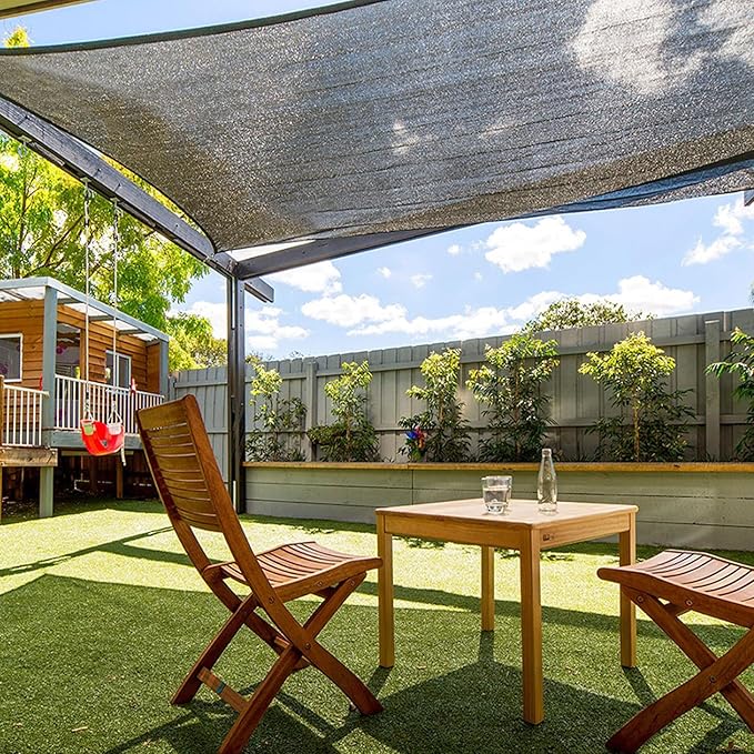 40% Shade Cloth 10x10 FT, Black UV-Resistant Sunblock Mesh Tarp for Garden, Greenhouse, Raised Beds, Vegetables & Flower Shade Cover from Sun