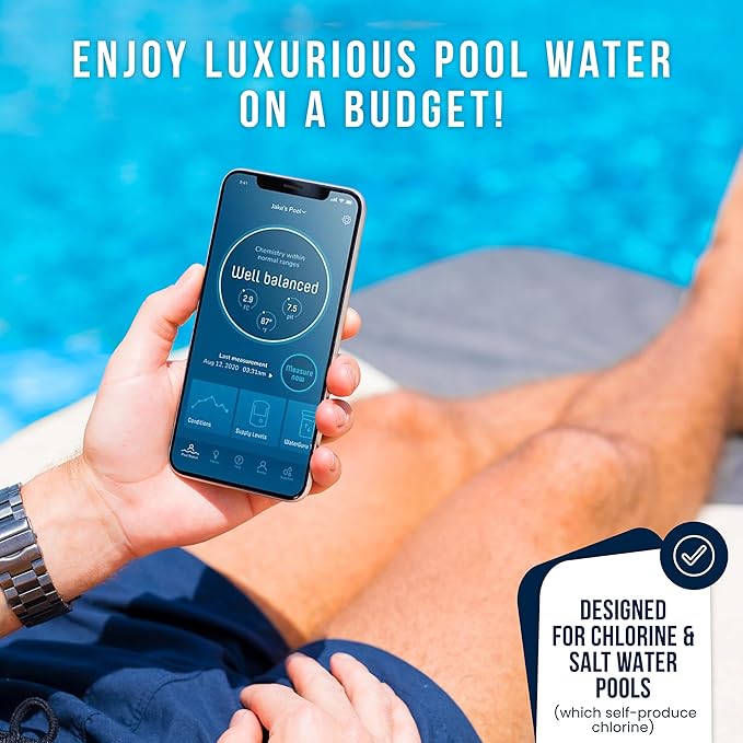 WaterGuru - Sense Skimmer Adapter - Smart Pool Monitor - Chlorine & pH Meter - Pool Water Tester - Monitor Pool Chemicals (10” Square Skimmer Adapter)