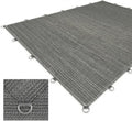12X20 FT 90% Sun Shade Cloth, Sunblock Shade Fabric with D-Rings, Sunshade Cover for Patio Pergola Deck, UV Protected Breathable Netting with Zipties & Ropes, Gray