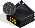 VICLLAX 90% Shade Cloth, 15x15FT Durable Black Mesh Trap with Every 3 FT Grommet, Sun Shade Fabric Netting for for Plants Cover, Greenhouse, Chicken Coop, Barn Kennel, Garden Patio