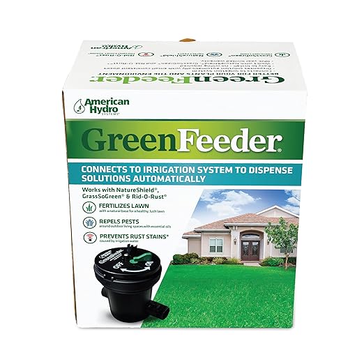 GreenFeeder Automatic Liquid Injector System, Works with Residential or Commercial Lawn Irrigation System, Use with NatureShield or GrassSoGreen
