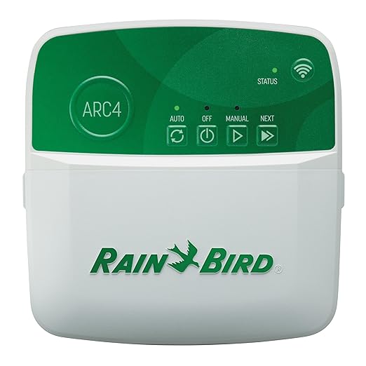 Rain Bird ARC4 App-Based Indoor Smart Irrigation WiFi Timer/Controller, 4-Zone/Station, EPA WaterSense Certified, Compatible with Alexa, Indoor 4-Station