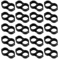 JAYEE 20 Pack Drip Irrigation 1/2" Drip Tubing End Closure Stop End Cap Plugs Fitting Kit 17mm for Garden Greenhouse Patio and Lawn Agricultural Watering Applications