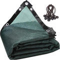 90% Green Shade Cloth 10ft x 10ft Heavy Duty Outdoor Mesh Tarp with Grommets, Sun Shade Canopy for Patio, Garden, Greenhouse, Chicken Coops, Plants Vegetables, Swimming Pool