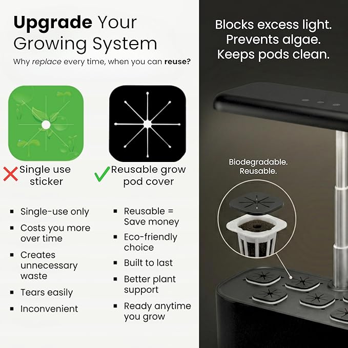 Nouri Hydroponics Growing System, 7 pod Smart Indoor Herb Garden Kit with LED Grow Lights, Hydroponic Herb Garden Indoor for Plant Lovers, Gardeners, Kitchen, Tomato Seeds Included