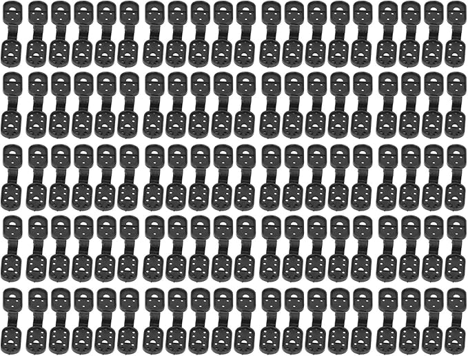 Shade Cloth Clips 100pcs | ABS Plastic Garden Netting Clips for Bird Net/Sunshade Net/Plant Cover | Easy to Use, No Tools Needed