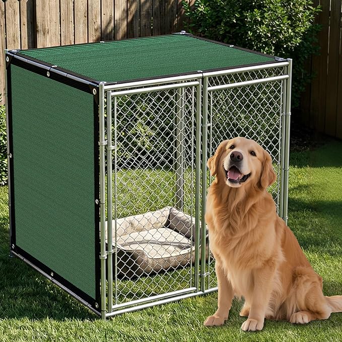80% Shade Cloth,Chicken Coop Shade Cover, Sturdy Sunblock Mesh Tarp with Grommets for Patio Plants Greenhouse Kennel Porch Pergola Sun Protection Neting Cover
