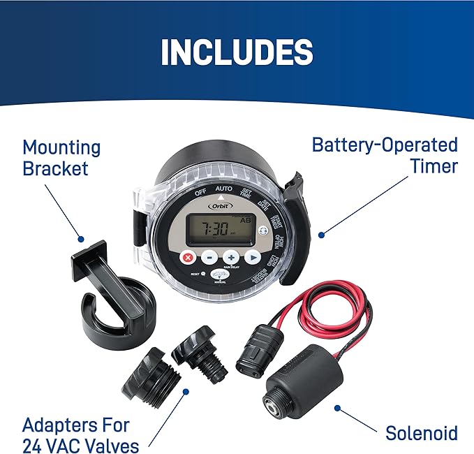Orbit 57865 Outdoor Battery-Powered Water Sprinkler Controller
