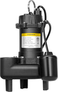 VIVOHOME 3/4 HP Submersible Cast Iron Sewage/Effluent Pump, 4680 GPH Float Switch Sump Pump with 2'' NPT Discharge for Basement, Septic Tank