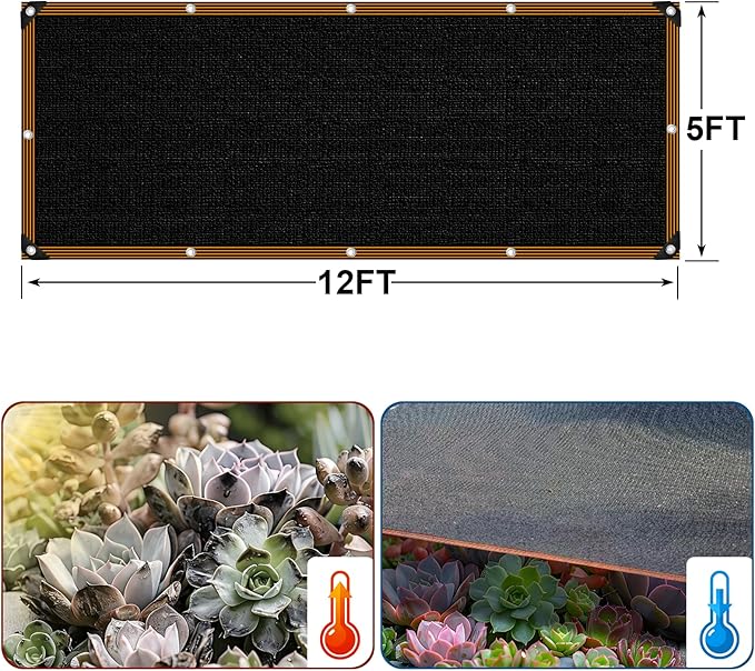Shade Cloth - for Garden 90% Plant Shades Mesh Tarp with Grommets Outdoor Sun Shades Netting for Chicken Coop Greenhouse Vegetables Pergola Patio Cover