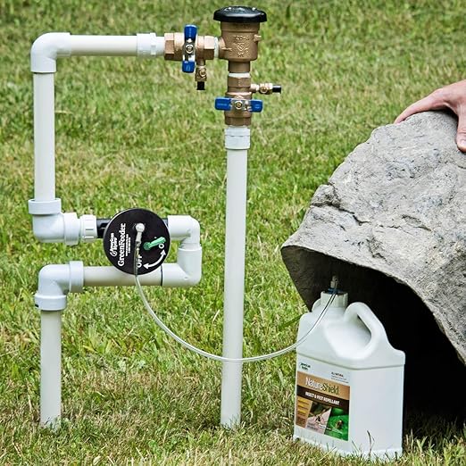 GreenFeeder Automatic Liquid Injector System, Works with Residential or Commercial Lawn Irrigation System, Use with NatureShield or GrassSoGreen
