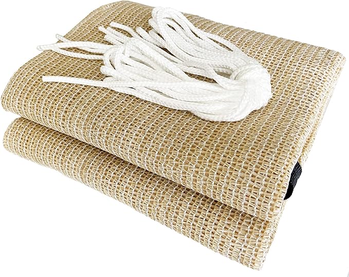 HDPE 50% Sun Block Plant Shade - Garden Shade Cloth Netting Mesh - Beige (4' x 12')