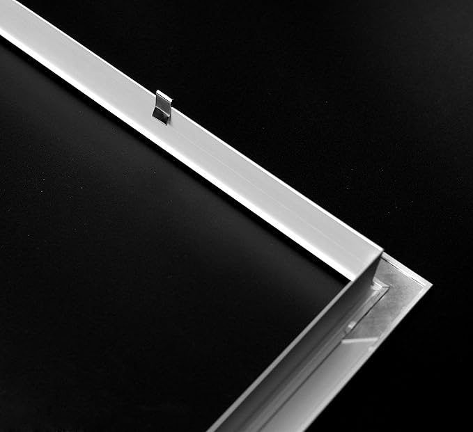 HVAC Premium 18''w X 10''h Aluminum Privacy Door HVAC Air Grille -''V'' Shaped Louvers Ensure 100% View Block - Supply or Return [Outer Dimensions: 19''w X 11''h]