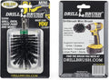Ultra Stiff Black Electric Spin Scrubber - BBQ Cleaning - Industrial Power Scrubber for Drill - Safe Grill Cleaner - Wire Brush for Drill Alternative - Concrete Scrubbing Brush - Outdoor Cleaning Tool