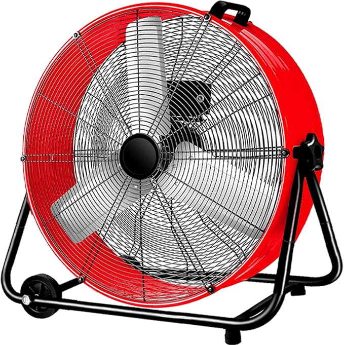 Bestronair 24 Inch High Velocity Drum Fan, 8100CFM Heavy Duty Industrial Floor Fan for Garage, 360° Tilt Metal Shop Fans with 3 Speeds for Warehouse, Factory, Commercial, Basement, Workshop, Gym