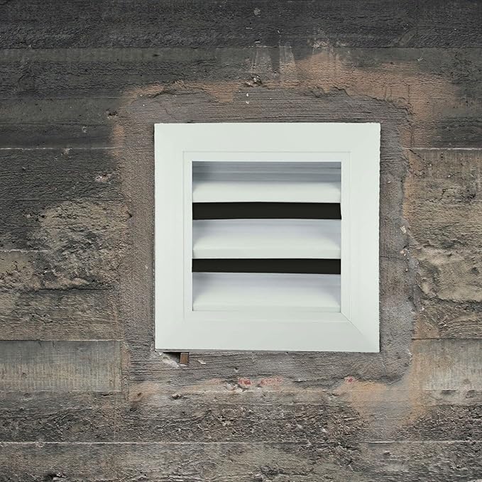 Air Vent Louver Engineered Weatherproof Galvanized Iron Aluminum Alloy Multiple Sizes For Hotels Restaurants Homes Workshops(200 * 200mm)