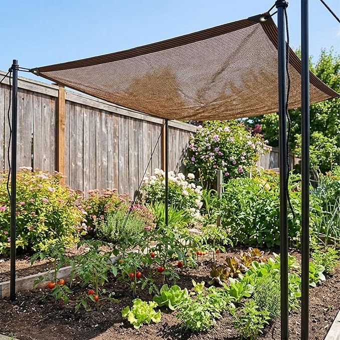 Shade Cloth for Garden,80% Shade Cloth for Plants,Mesh Tarp,Patio Covers for Shade and Rain,Suitable for Shading Plants,Greenhouses,Pavilions,Backyard Terraces