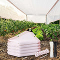 White Shade Cloth 50% Sun Shade Net, UV Resistant Outdoor Garden Shade Mesh Tarp with Grommets, Heavy Duty Breathable Fabric Cover for Greenhouse Plant Patio Fence Privacy(11x11ft)