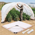 50% White Shade Cloth for Garden, Heavy Duty Sunblock Shade Net with Grommets, Breathable HDPE Mesh Tarp Fence Privacy Screen Sun Shade Cover for Greenhouse Patio Plant Chicken Coop(26x31ft)