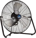 B-Air Firtana 20" High Velocity Electric Garage Floor Fan for Industrial and Home Use with 3-Speeds and Tilt Adjustable Fan Head, SAFF-20, Black