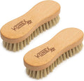 Konex Heavy-Duty Peanut-Shaped Brush 2-Pack, Durable and Long-Lasting Design for Tough Surfaces, Home and Industrial Use