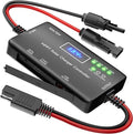 MPPT Solar Charge Controller 12V 10A, Solar Panel Charge Controller with Type-C and USB Output for Solar Panel and Gel, AGM, LiFePO₄ Battery