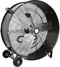 hykolity 30 inch High Velocity Drum Fan, 2-Speed Heavy Duty Industrial Shop Fan Up to 13000 CFM, Commercial Floor Fan for Warehouse, Workshop, Garage and Basement, Black