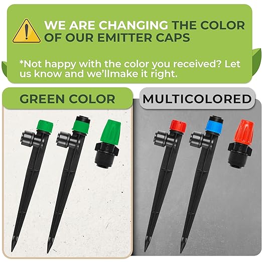 CARPATHEN Drip Irrigation System - Adjustable Quick Connect Irrigation System for Gardens up to 131ft, Raised Beds - Complete Garden Watering System - 1/4 Emitters, 1/2" and 1/4" Tubing and Connectors