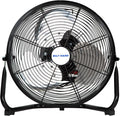 BILT HARD 12" 3-Speed High Velocity Heavy Duty Metal Floor Fan, 1680 CFM, 180-Degree Tilt, Powerful Airflow Fan for Home, Bedroom, Residential Use