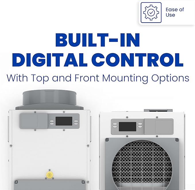 AprilAire E100 Pro 100-Pint Whole-House Dehumidifier, Energy Star Certified, Commercial-Grade Whole-Home Dehumidifier for Basement, Crawlspace, or Whole House up to 5,500 sq. ft.