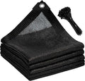 90% Sun Shade Cloth for Garden, 6.5 * 10FT Heavy Duty Shade Tarp with Grommets & Reinforced Edges - UV Resistant Sunblock Net for Patio, Backyard, Greenhouse, Kennel, Pergola, Black