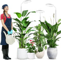 Wolezek Grow Lights for Indoor Plants Full Spectrum, 80 LEDs 3 Colors, 65in Large Plant Lights for Indoor Growing with 360°Gooseneck, 6/12/16H Timer, 5 Brightness, Height Adjustable, White 3 Pack
