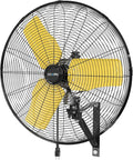 CCGIRU 8800 CFM 26" Outdoor Commercial Wall Fan Oscillating, IP44 Waterproof Wall Mount Fan, Heavy Duty, 3 Speed, Adjustable Tilt for Factory, Warehouse, Garage, ETL Listed