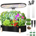 Indoor Garden Hydroponics Growing System12 Pods Plant Germination Kit Aeroponic Herb Vegetable Growth Lamp Countertop with LED Grow Light Smart Water Pump Automatic Timer (Black)