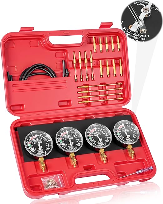 DAYUAN Upgraded Version Motorcycle Fuel Vacuum Carburetor Synchronizer carb sync Gauge
