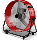 Uthfy 14000CFM Heavy Duty Industrial Drum Fan, 30 Inch High Velocity Floor Fan with 360° Tilt, 2 Casters,Handle,3 Speeds 550W Garage Fan for Shop,Patio,Yard,Commercial,Workshop,Factory